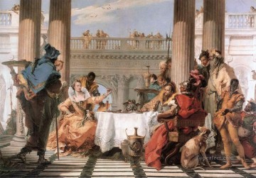 El banquete de Cleopatra Giovanni Battista Tiepolo Pinturas al óleo